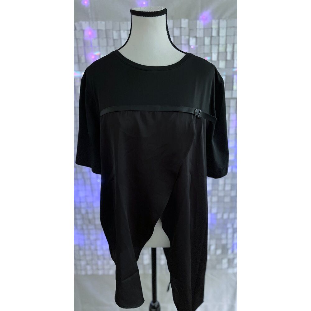 NWT S.Deer black asymmetric Concept top. Size XL.